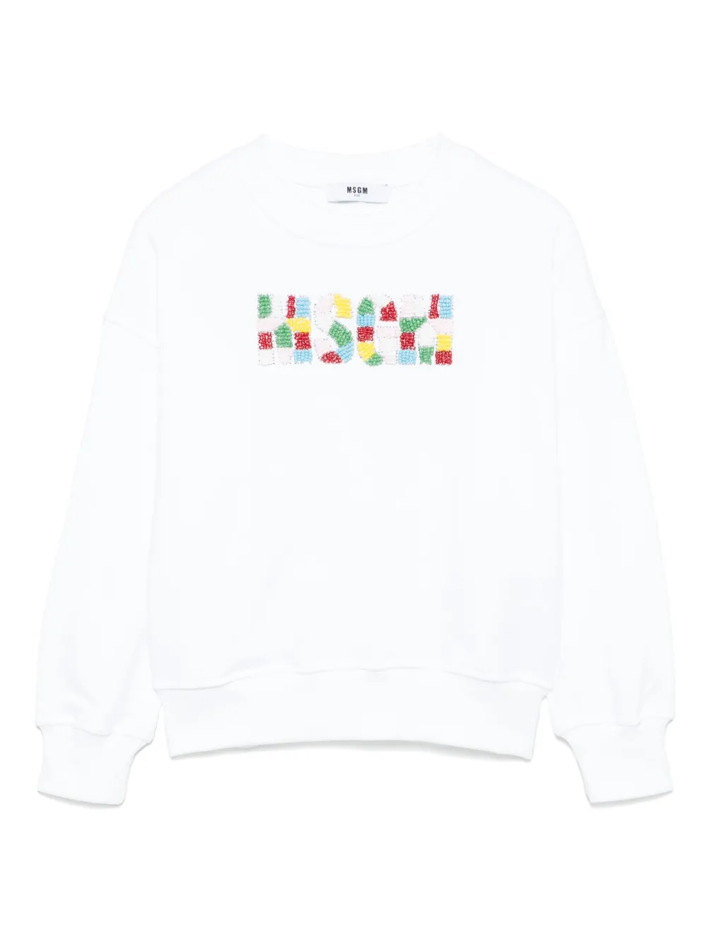 MSGM Kids Sweater met logo Wit