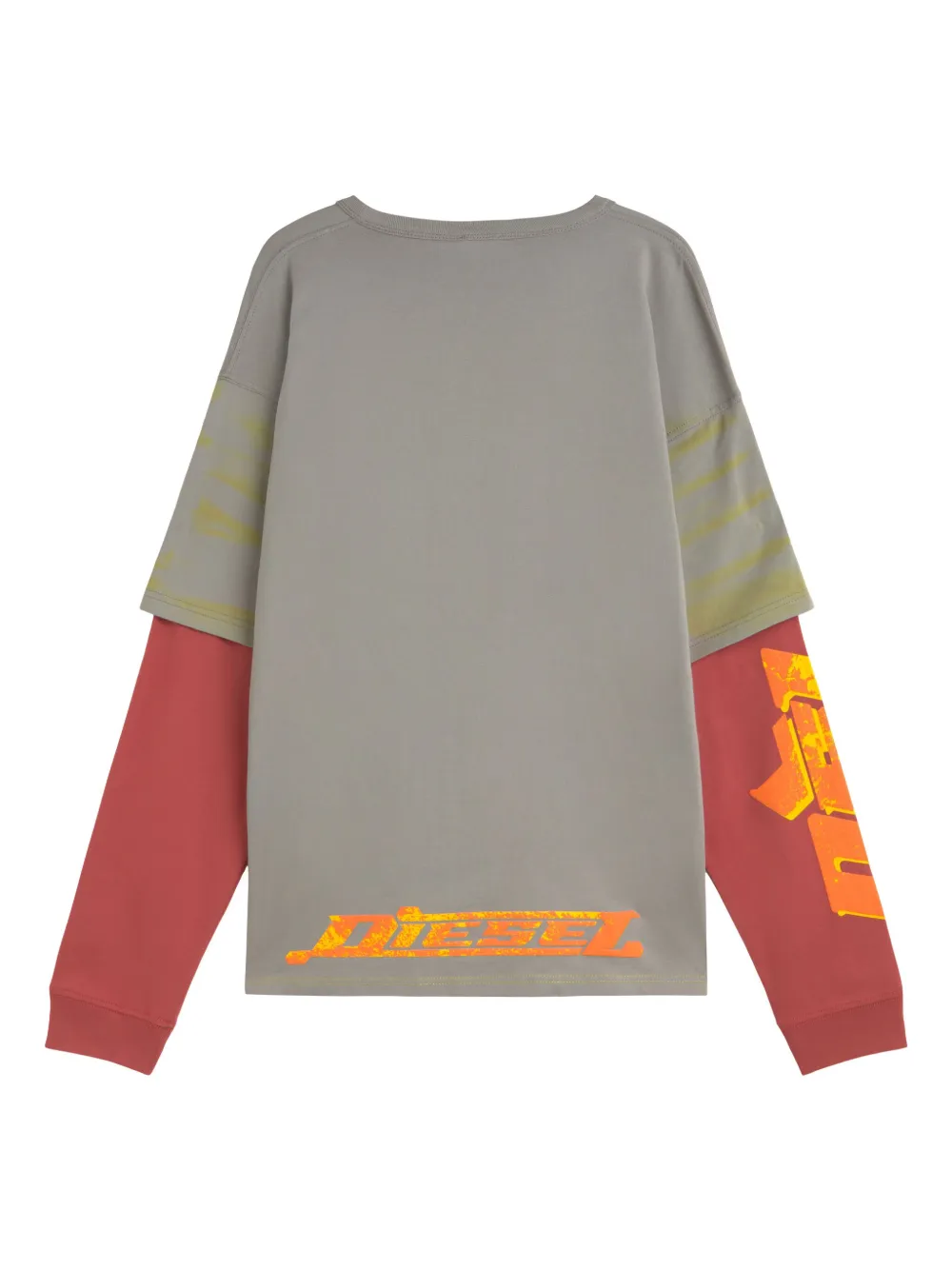 Diesel Gelaagd T-shirt - Grijs