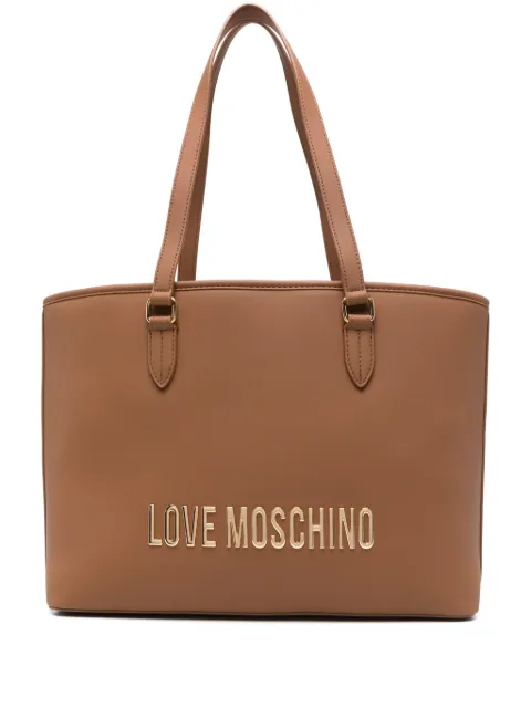 Love Moschino شنطة عملية بشعار الماركة