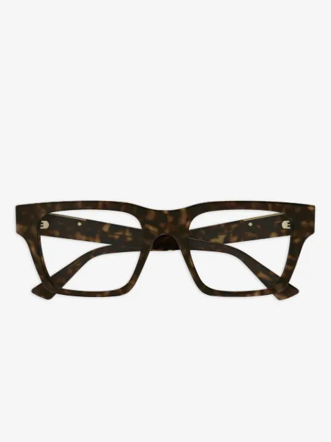 Gucci Eyewear tortoiseshell rectangle glasses