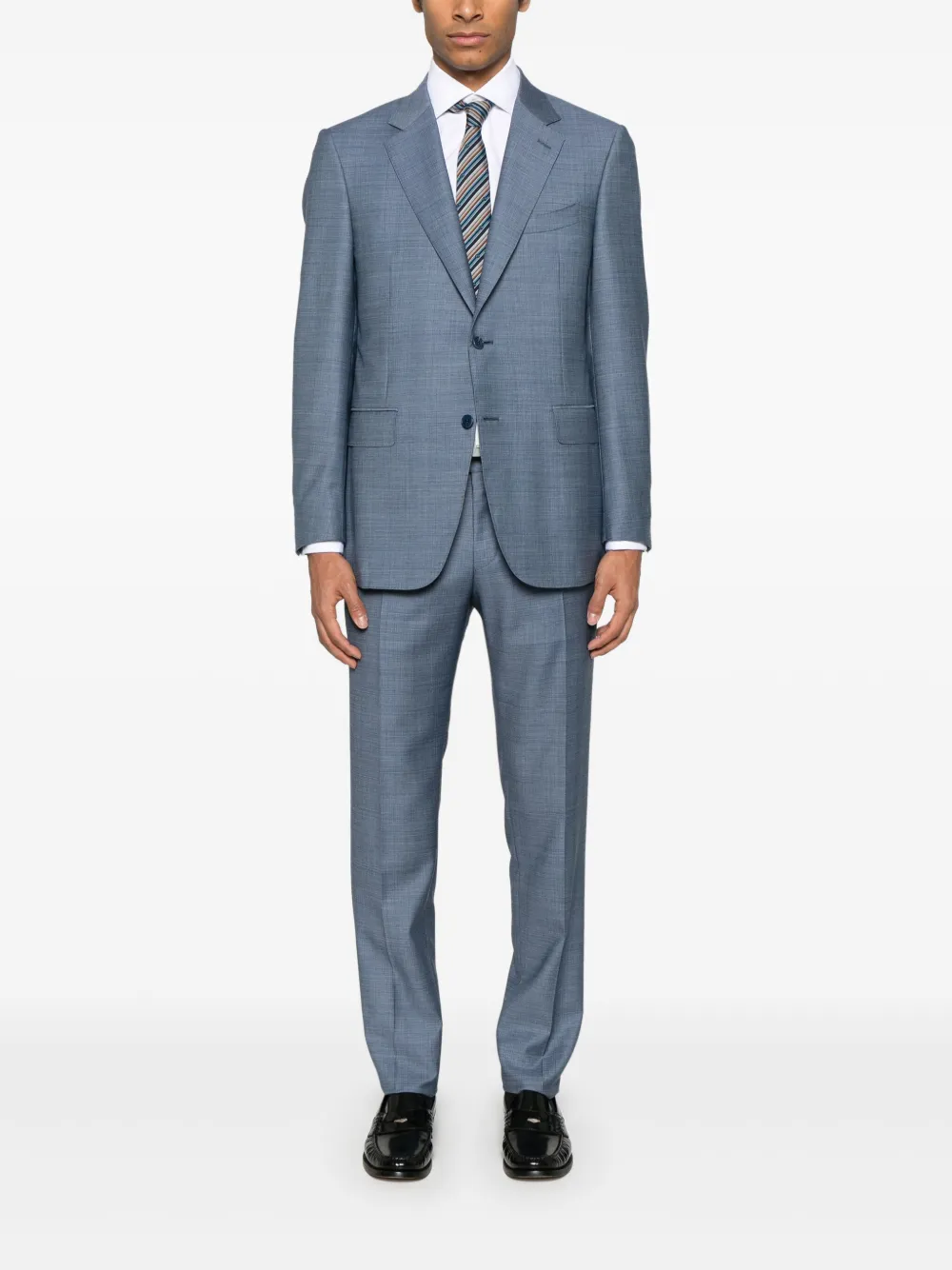 Canali linen suit - Blauw