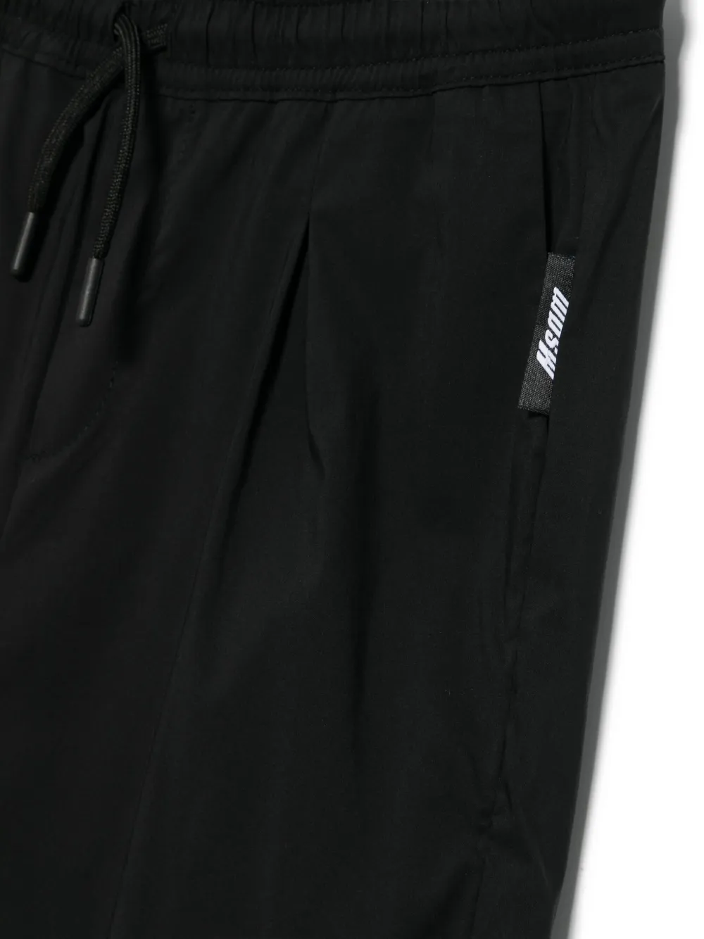 MSGM Kids Broek met toelopende pijpen Zwart
