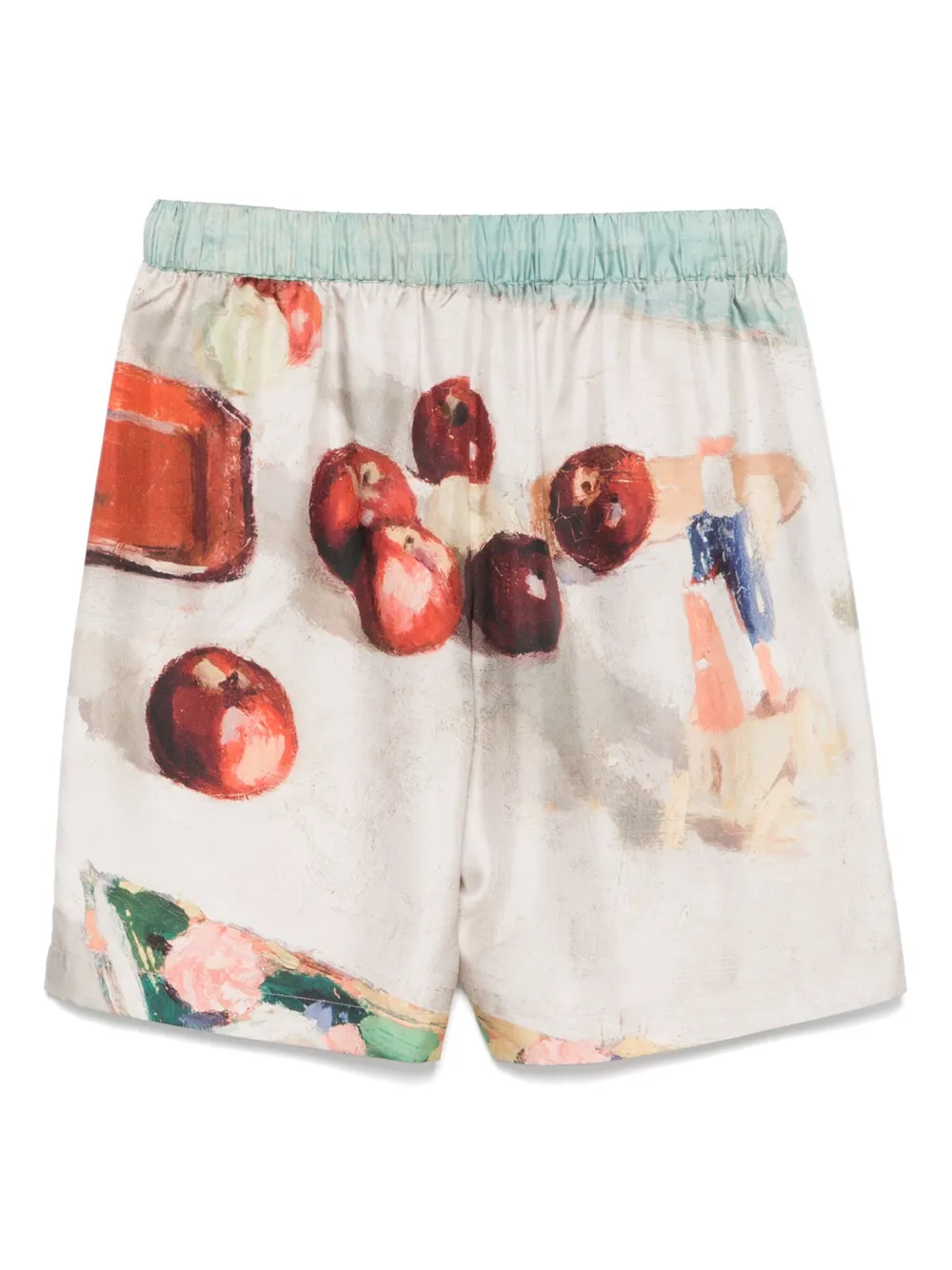 Nanushka Zijden shorts - Bruin