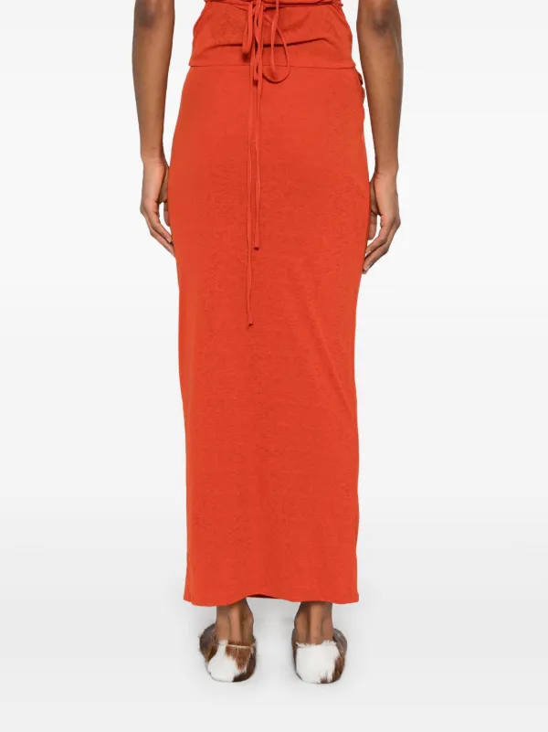 ワンピース NANUSHKA Women Mid Skirts NW23RSDR00819 ORANGE Nanushka Draped Midi Skirt | Orange | FARFETCH