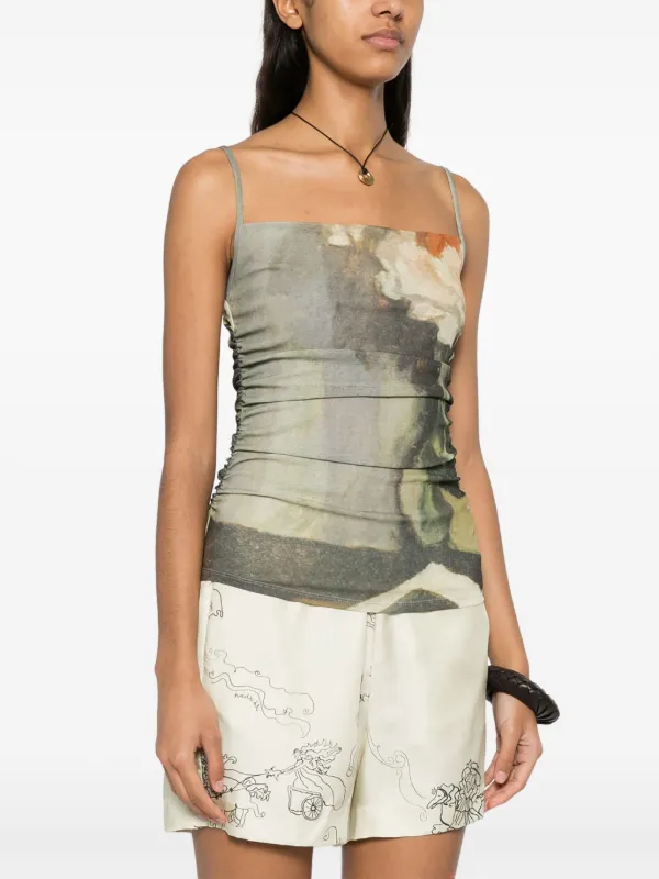 Nanushka Jazlyn Top | Green | FARFETCH