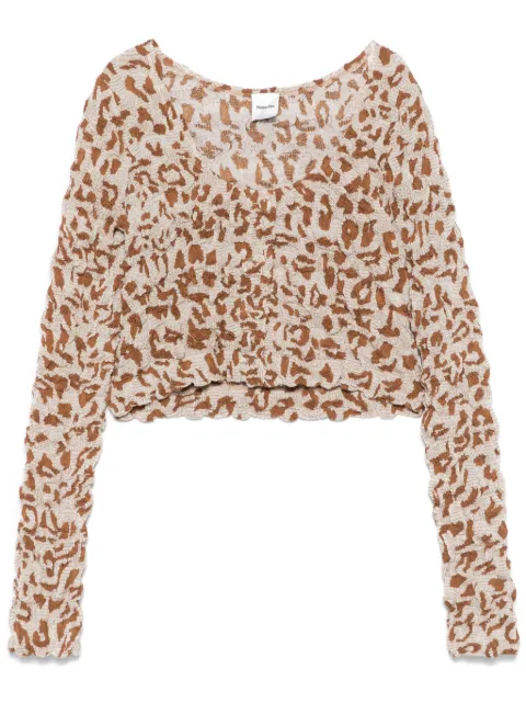 Nanushka graphic-print cropped top 