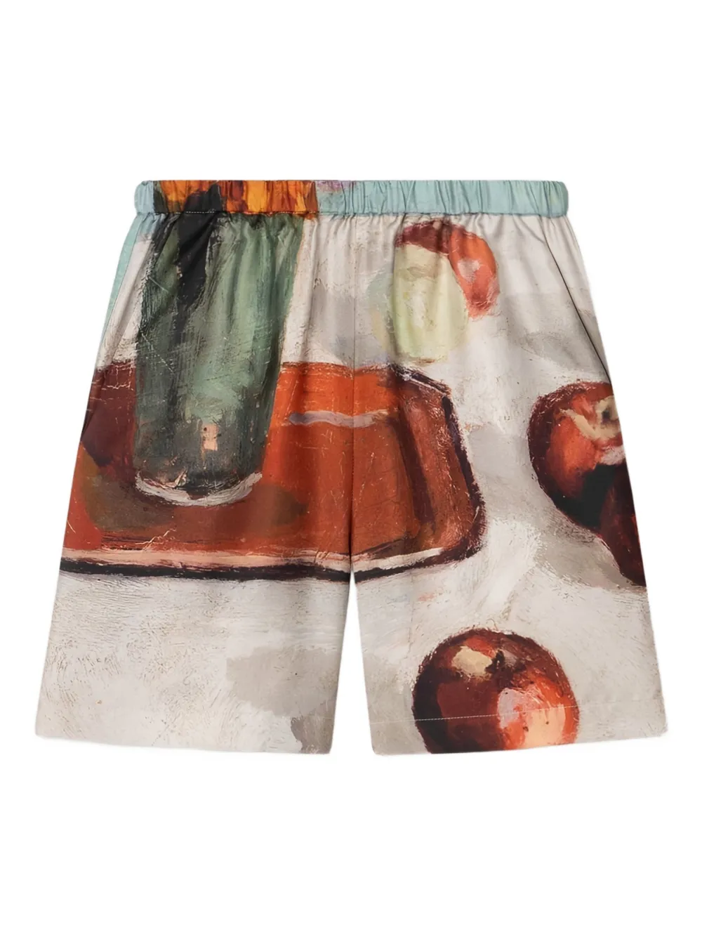 Nanushka Anne Elastic-waist Printed Shorts In Multi