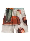 Nanushka Anne elastic-waist printed shorts - Neutrals