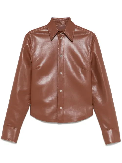 Surchemise en cuir artificiel - Nanushka - Modalova
