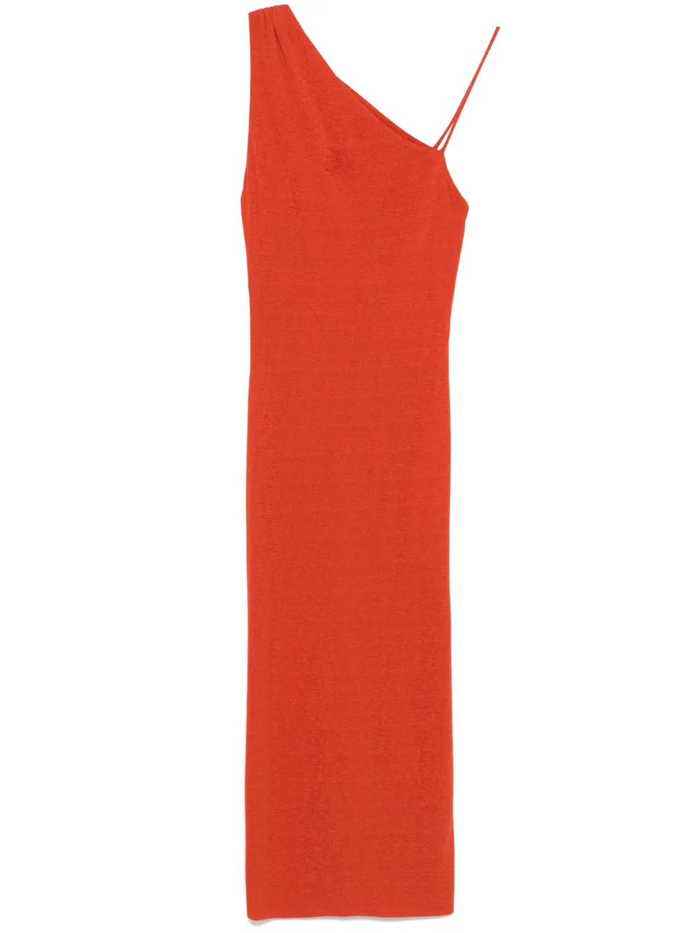 Nanushka Asymmetrische midi-jurk Oranje