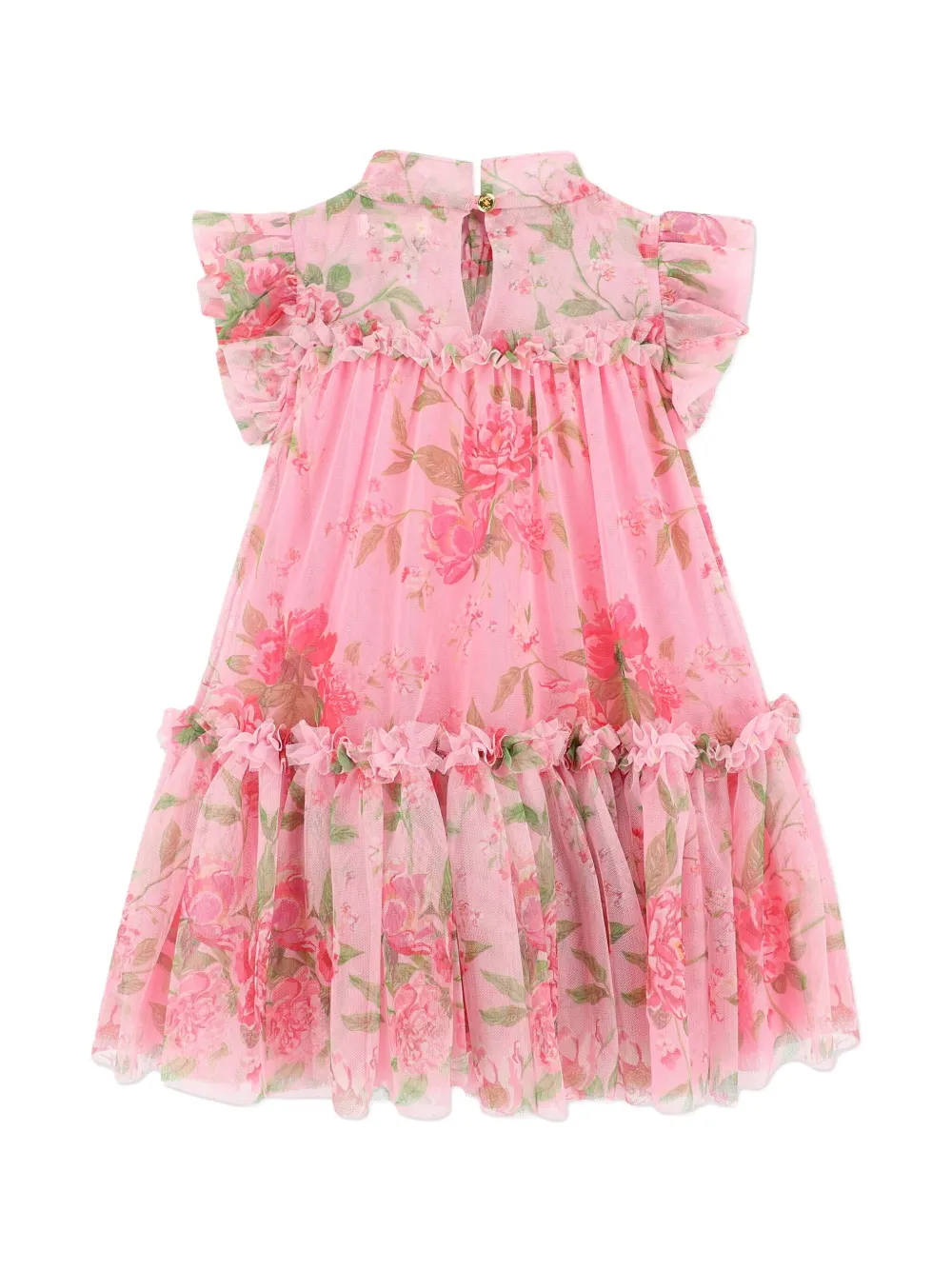 ANGEL'S FACE KIDS Floral tule jurk - Roze