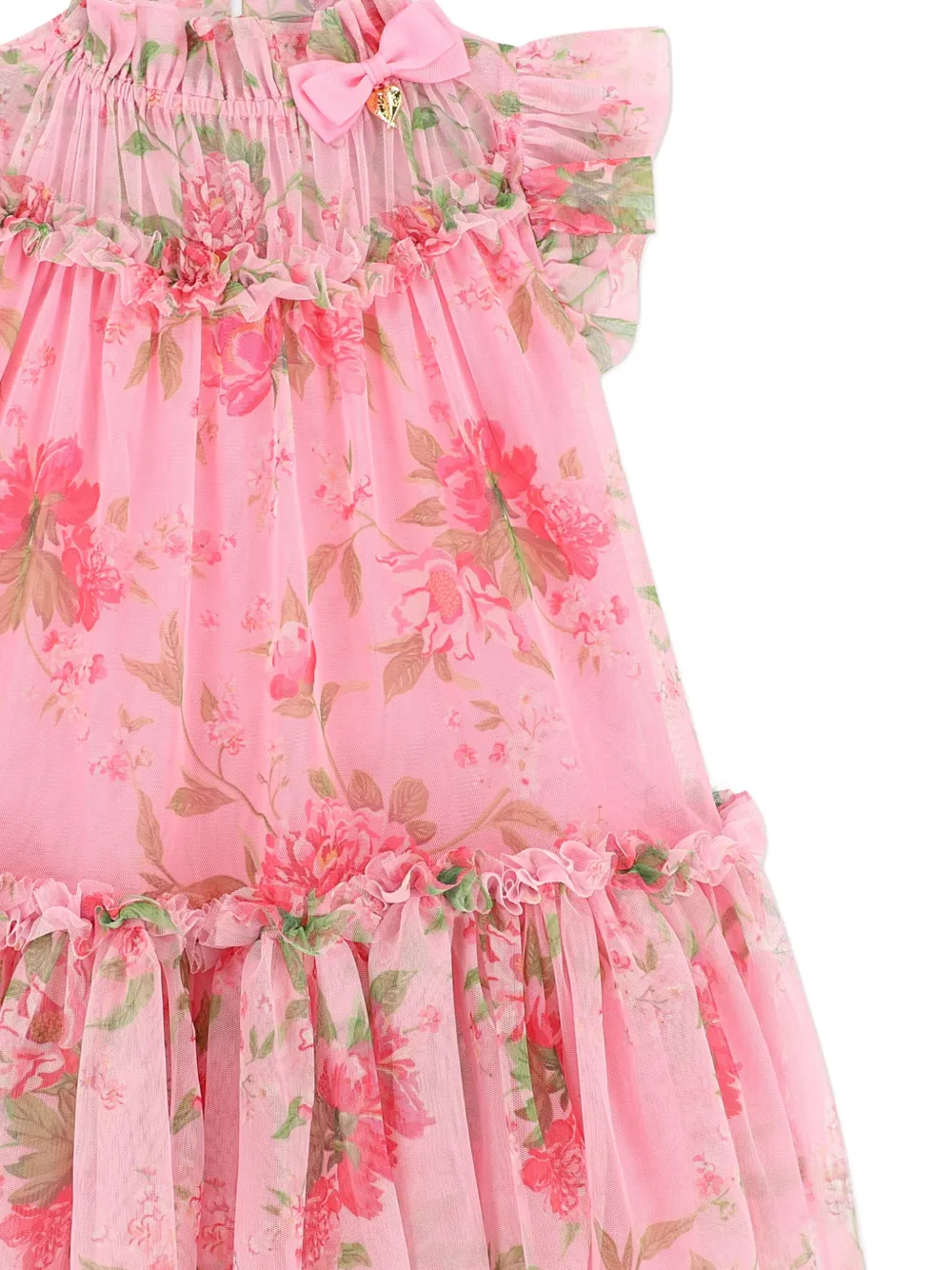 ANGEL'S FACE KIDS Floral tule jurk Roze