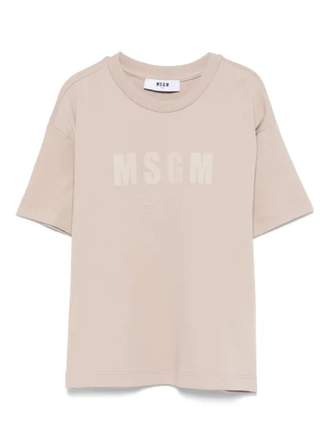 MSGM Kids logo-tape T-shirt