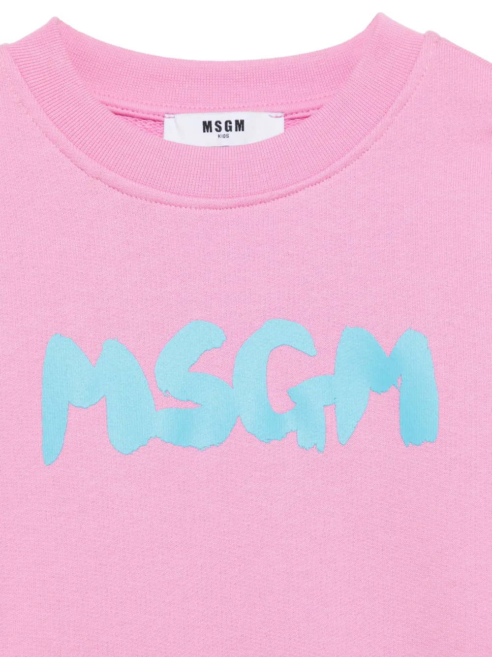 MSGM Kids Sweater met logoprint Roze