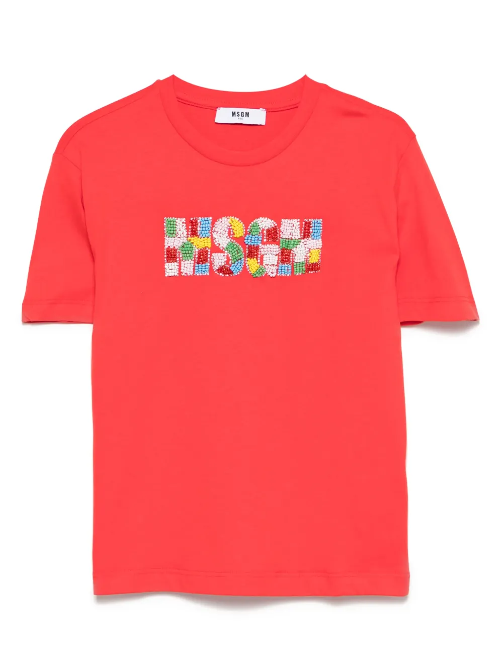 MSGM Kids playera de jersey | rojo | Image 1