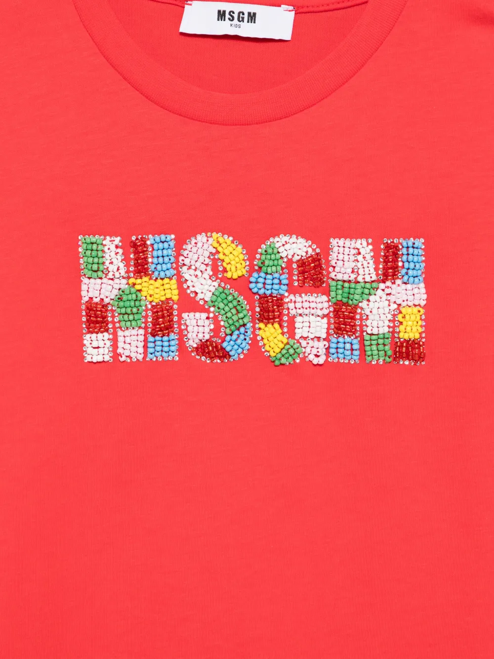  Msgm Kids Jersey T-shirt - Red 