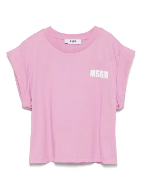 MSGM Kids playera de algodón