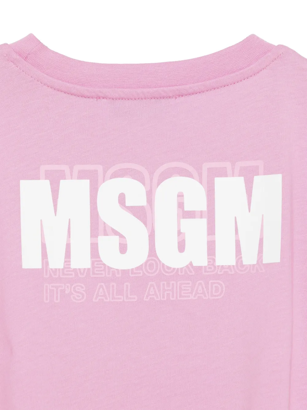 MSGM Kids Katoenen T-shirt Roze