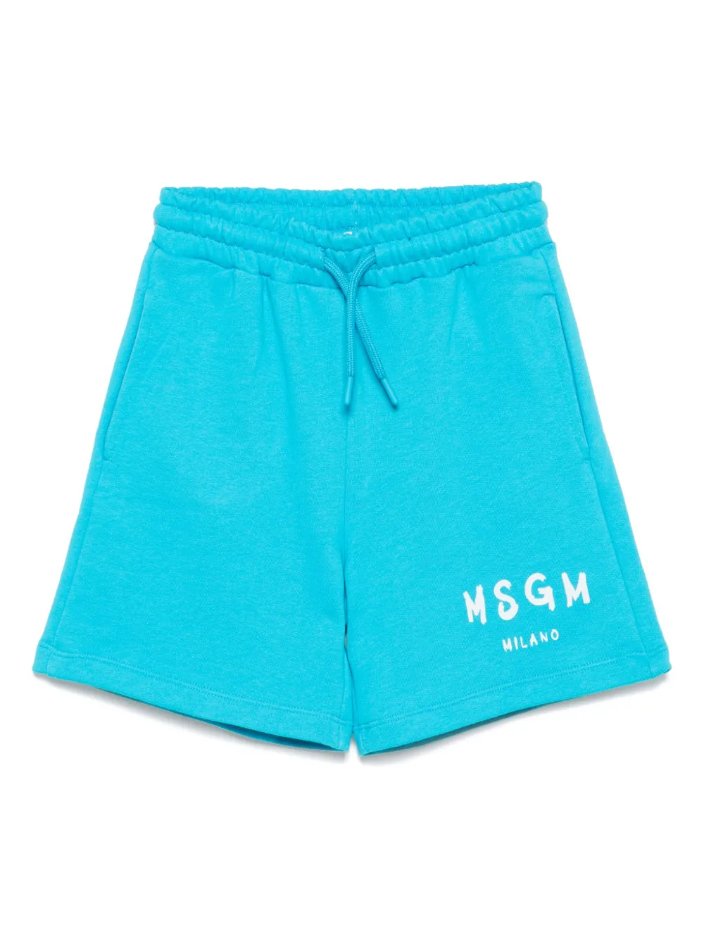 MSGM Kids logo-print track shorts | Blue | Image 1