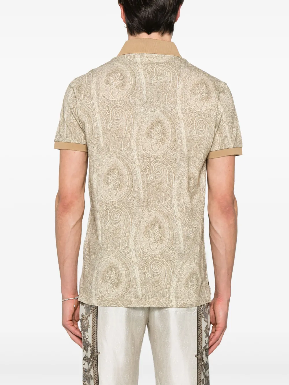 ETRO Poloshirt met paisley-print Bruin