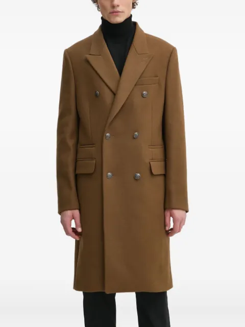 The Kooples double-breasted peak-lapel coat