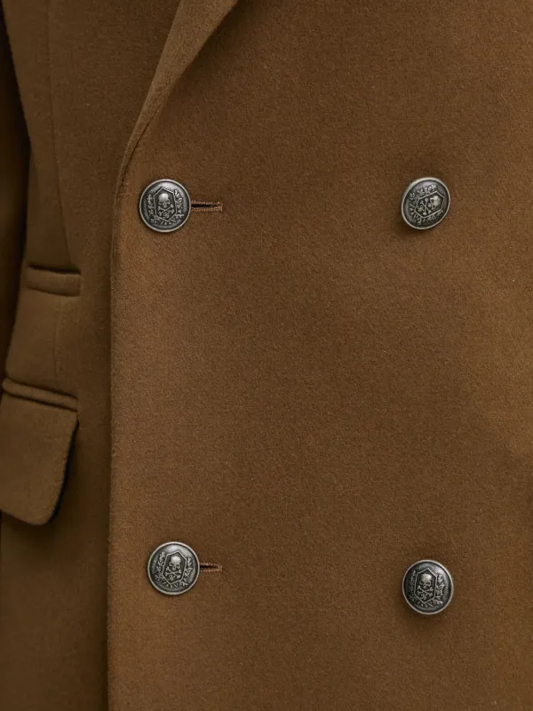 The Kooples double-breasted peak-lapel Coat | Brown | FARFETCH RO