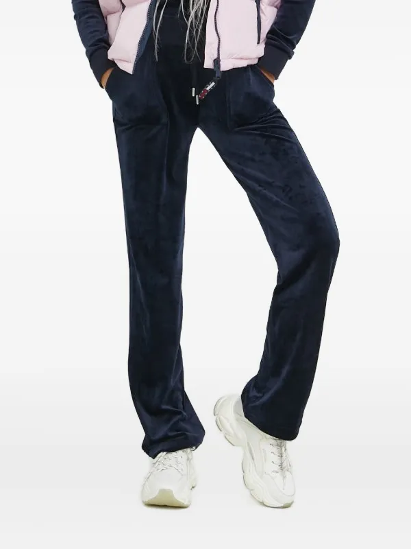 Juicy Couture Velour Pocketed Track Pants Blue FARFETCH KW