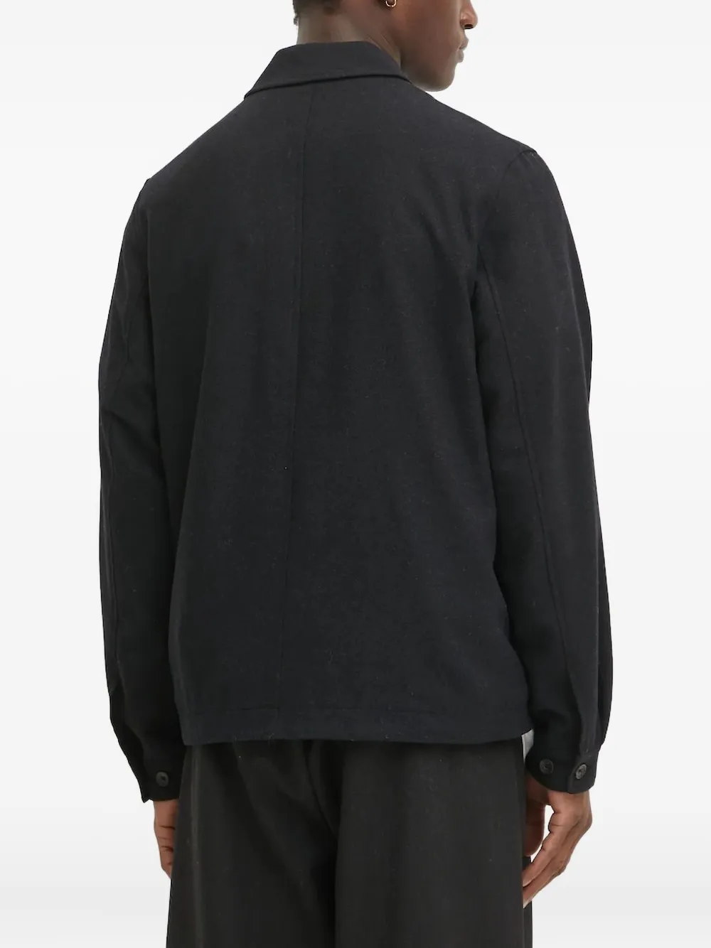Les Deux Shirtjack met rits Zwart