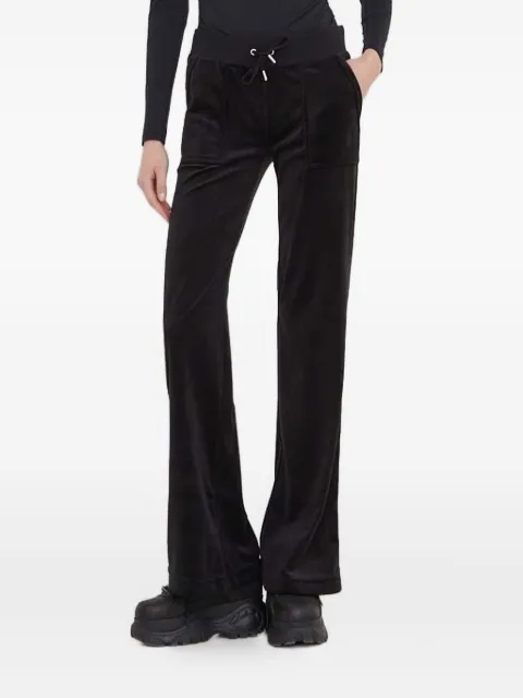 Juicy Couture embroidered velour trousers