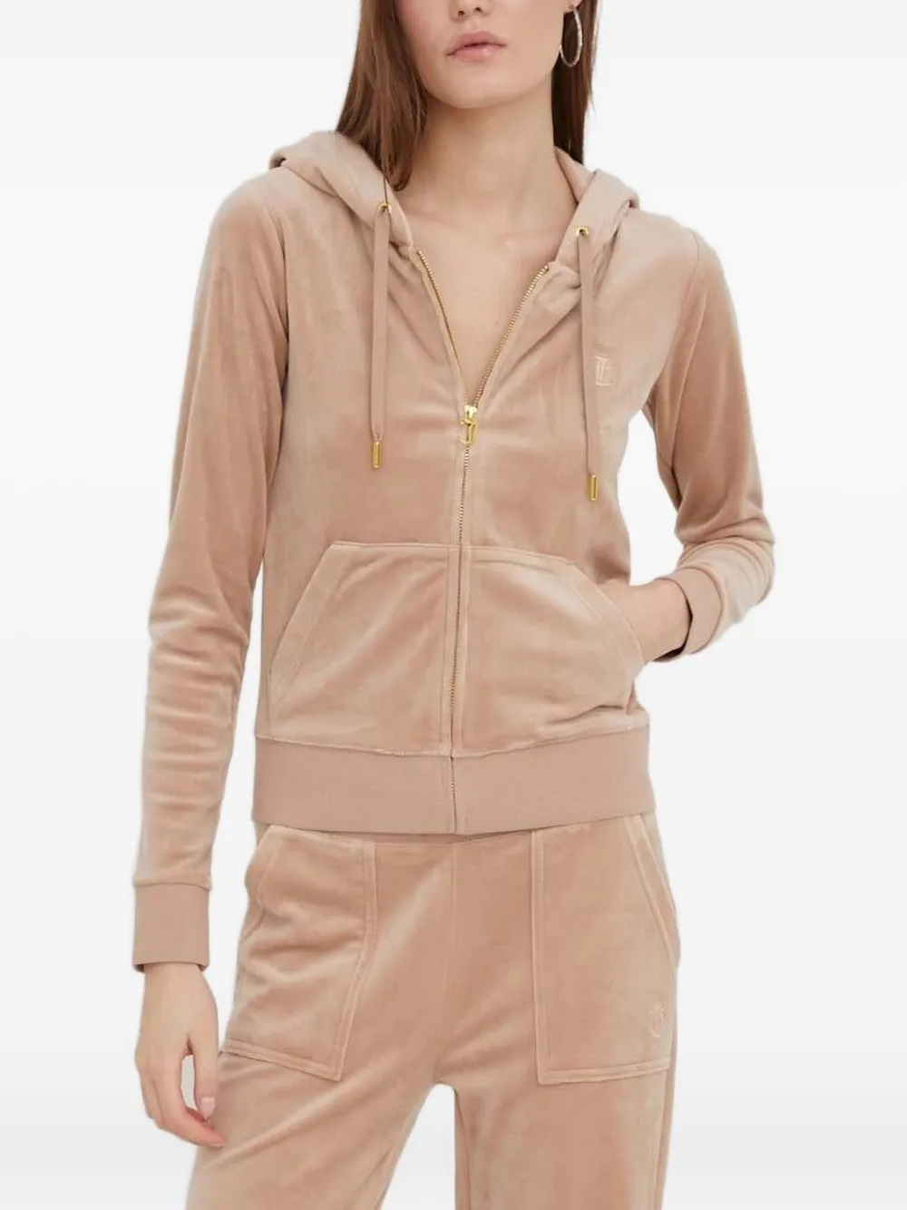 Juicy Couture Hoodie met rits - Beige