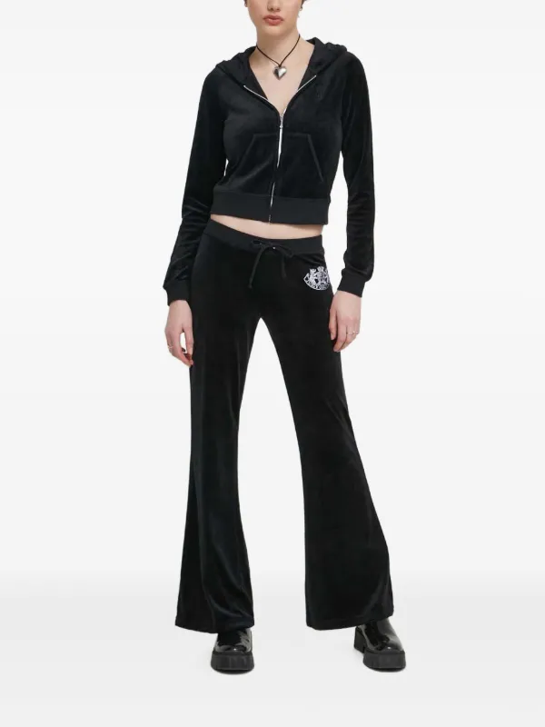 Juicy Couture ロゴエンブロイダリー ジップアップ パーカー 