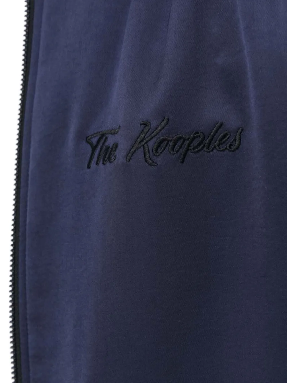 The Kooples Satijnen bomberjack met geborduurde draak Blauw