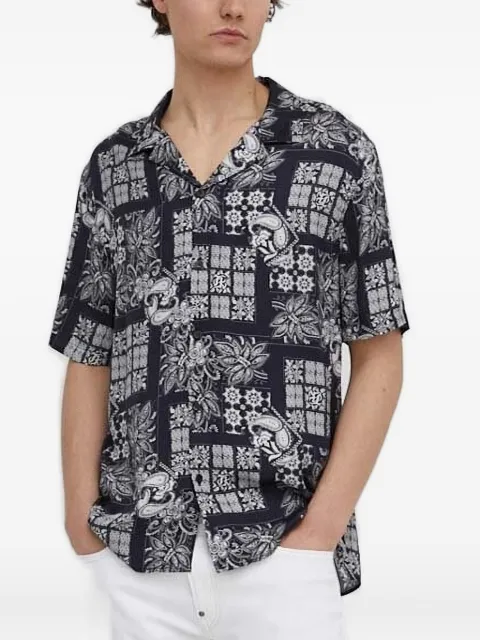 The Kooples camisa con estampado de cachemira
