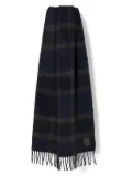 The Kooples checked wool scarf - Blue