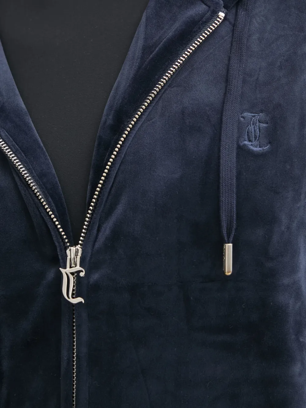 Juicy Couture Hoodie met rits Blauw