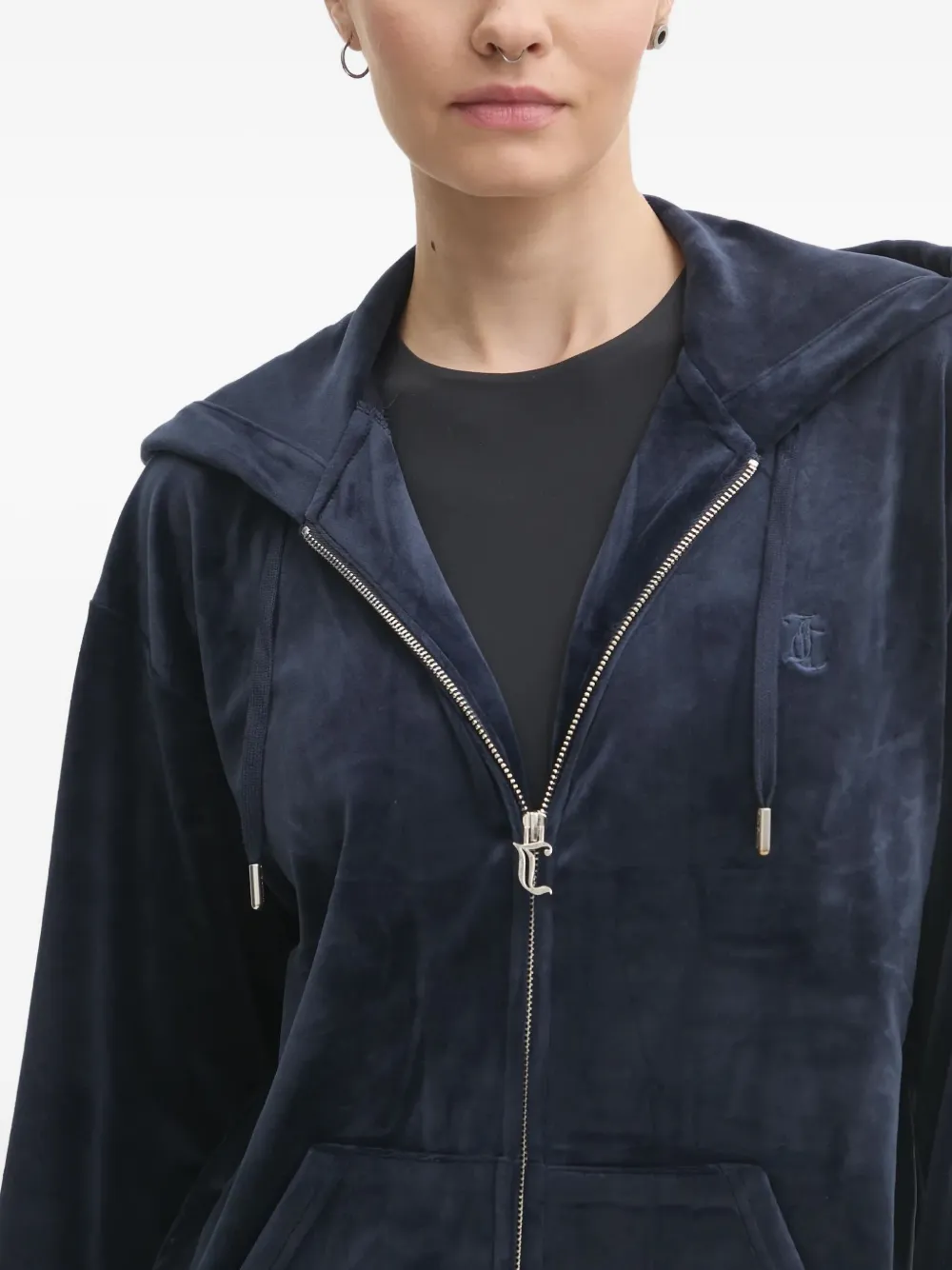 Juicy Couture Hoodie met rits Blauw