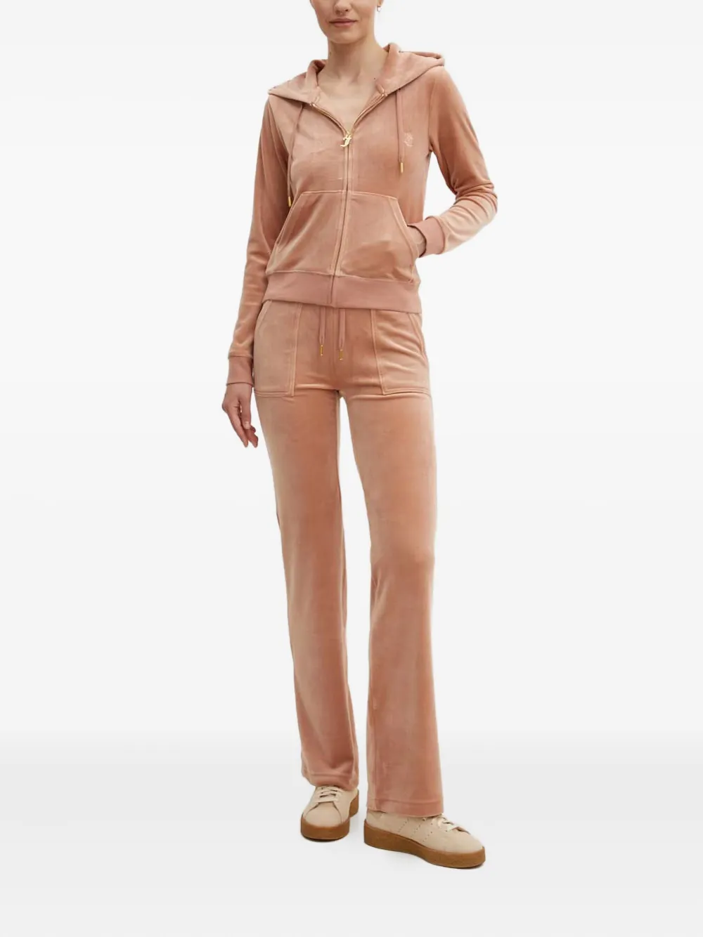 Juicy Couture hooded zip-up hoodie - Beige
