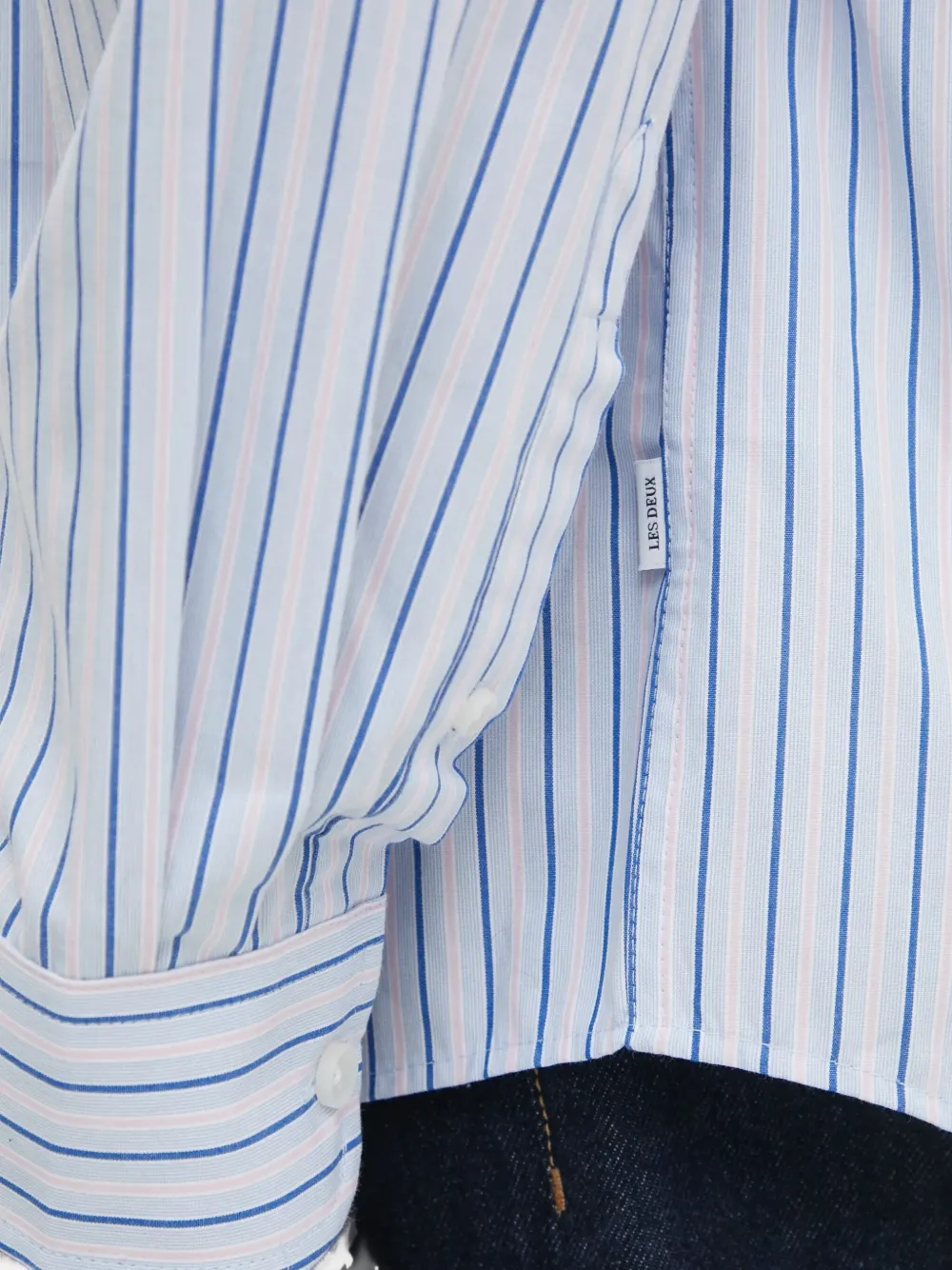 Les Deux Gestreept overhemd Blauw