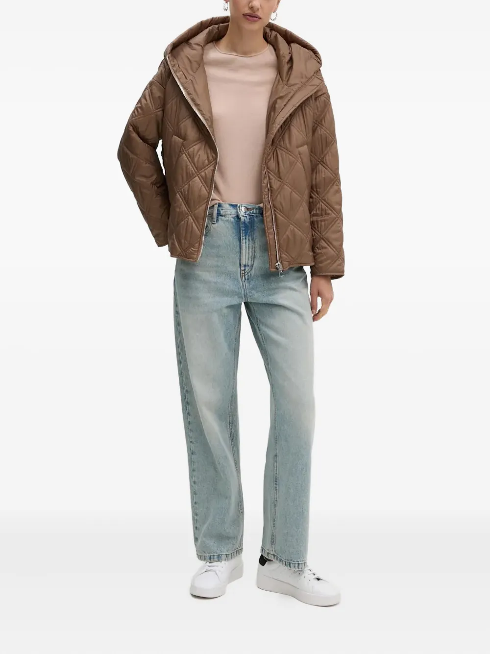 The Kooples logo-patch five-pocket jeans - Blauw
