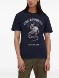 The Kooples snake skull graphic T-shirt - Blue