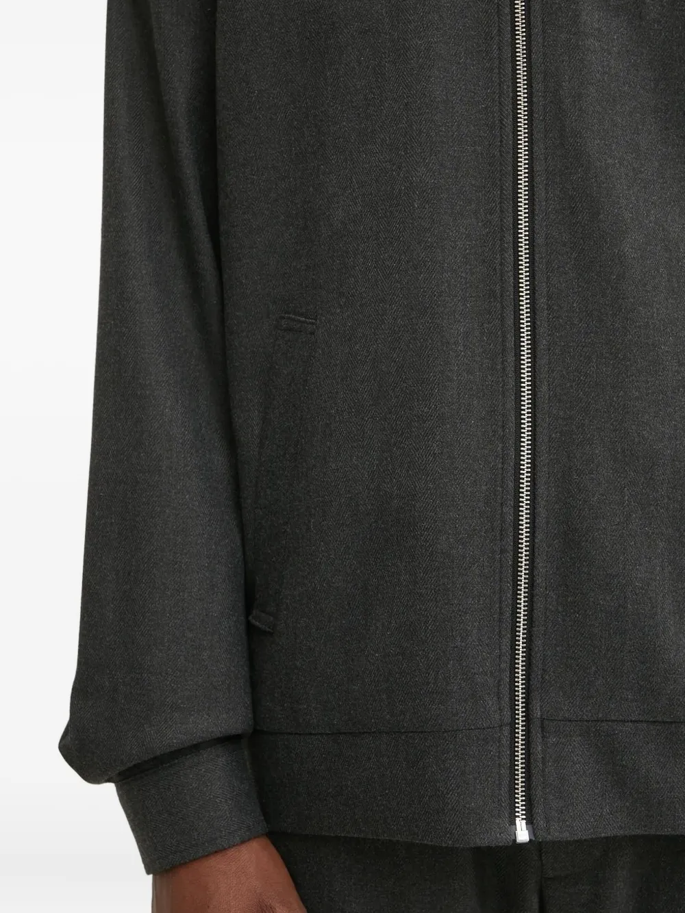 Les Deux Zip-up Bomber Jacket In Gray