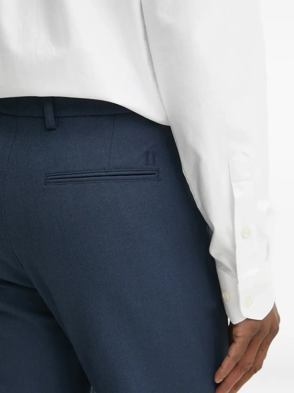 Les Deux Como broek met geborduurde zakken Blauw