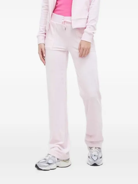 Juicy Couture pantalones de velour con bolsillo bordado
