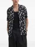 The Kooples palm-tree print shirt - Black