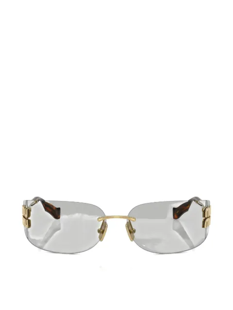 Miu Miu Eyewear lentes de sol con placa del logo