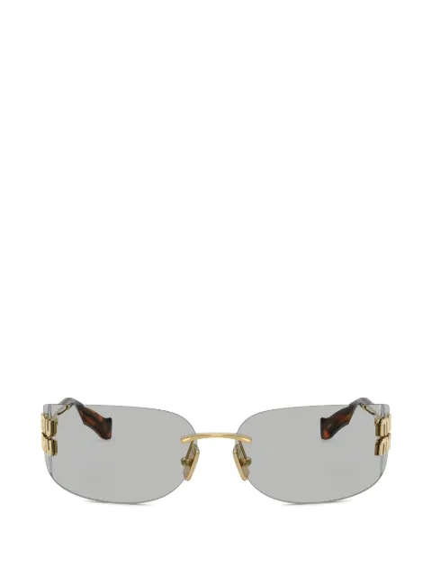 Miu Miu Eyewear logo-detail sunglasses