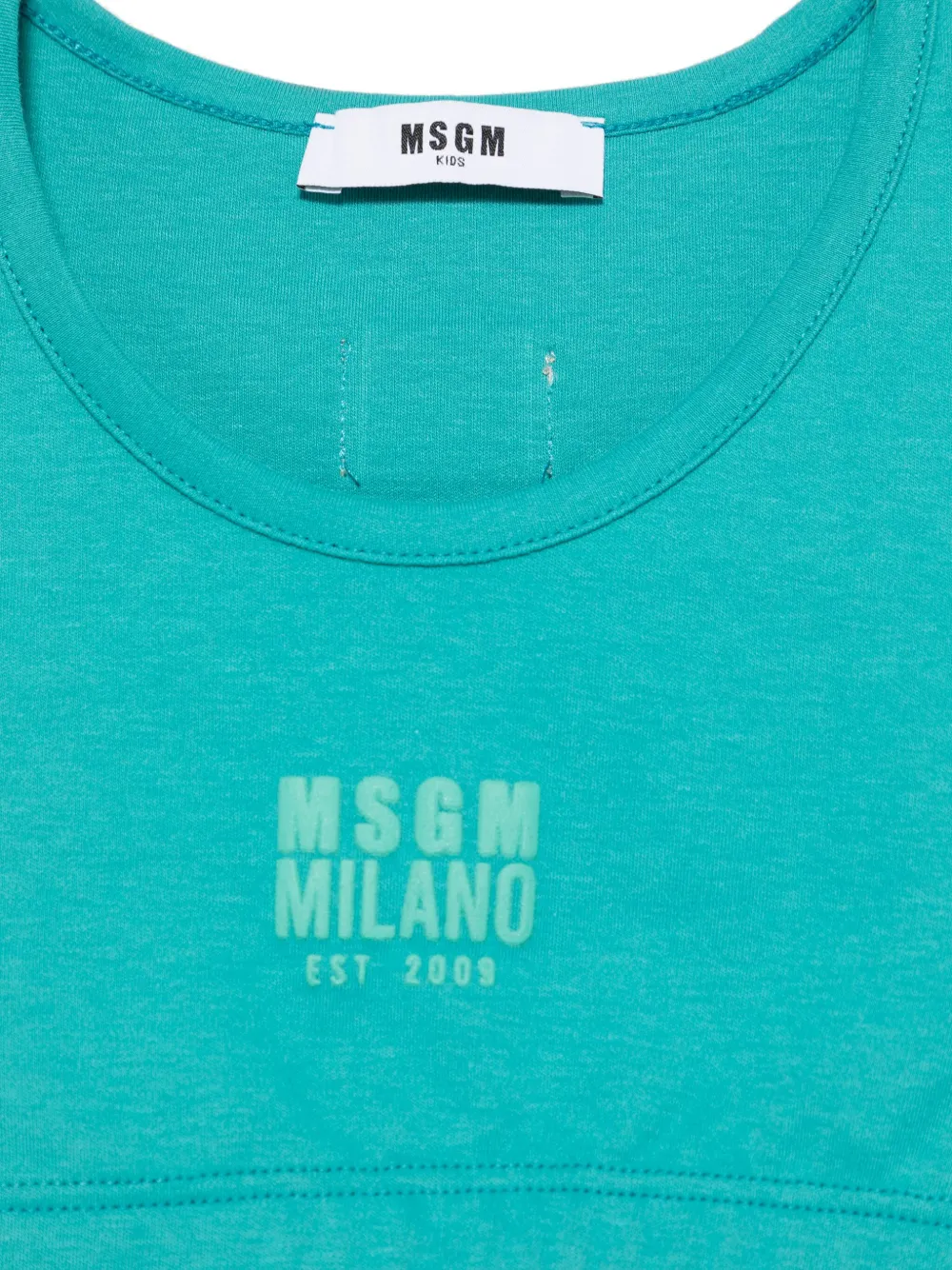 MSGM Kids Top met logoprint Blauw