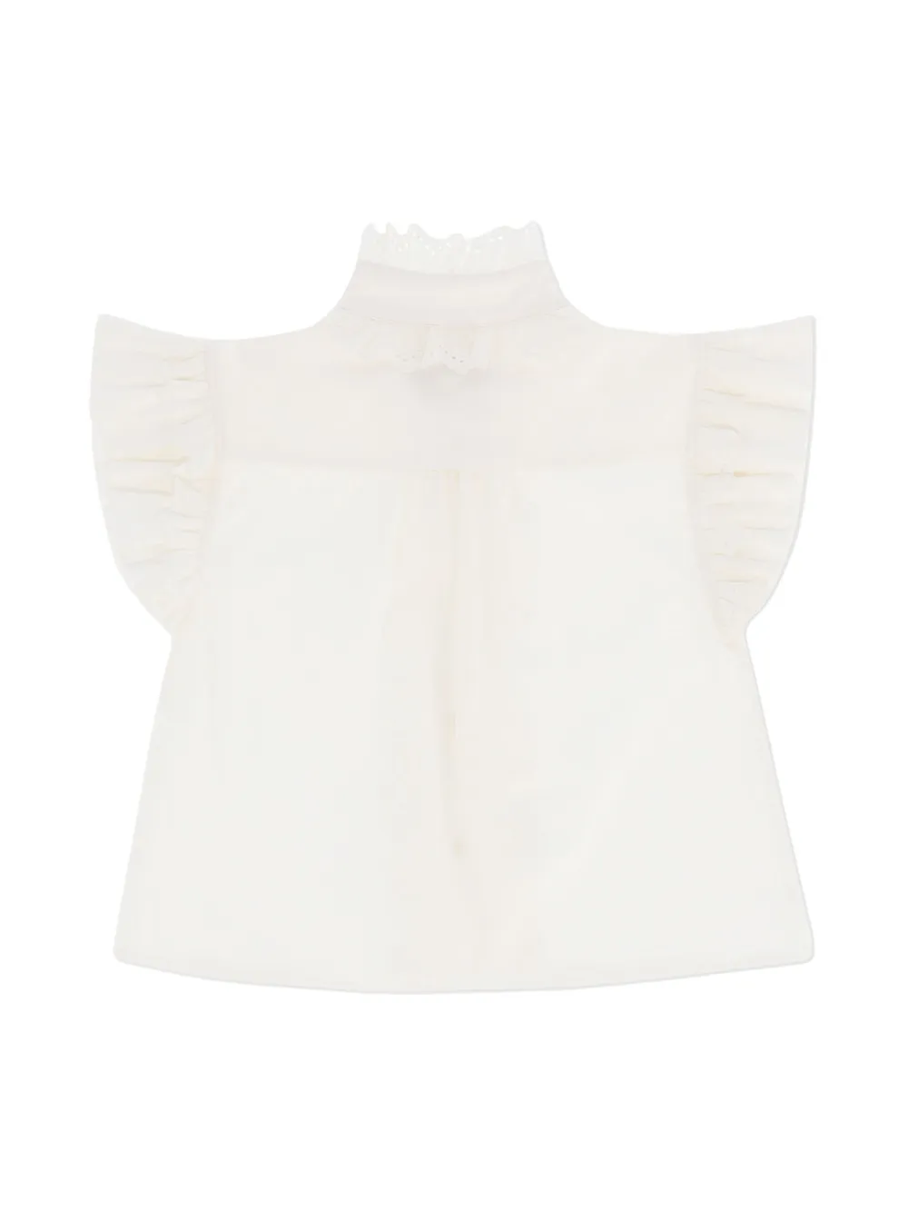 ANGEL'S FACE KIDS ruffle-detailing blouse - Wit