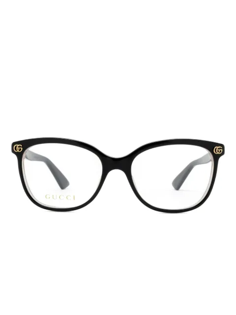 Gucci Eyewear lentes con armazón cuadrada y logo GG