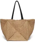 Nanushka Origami tote bag - Neutrals